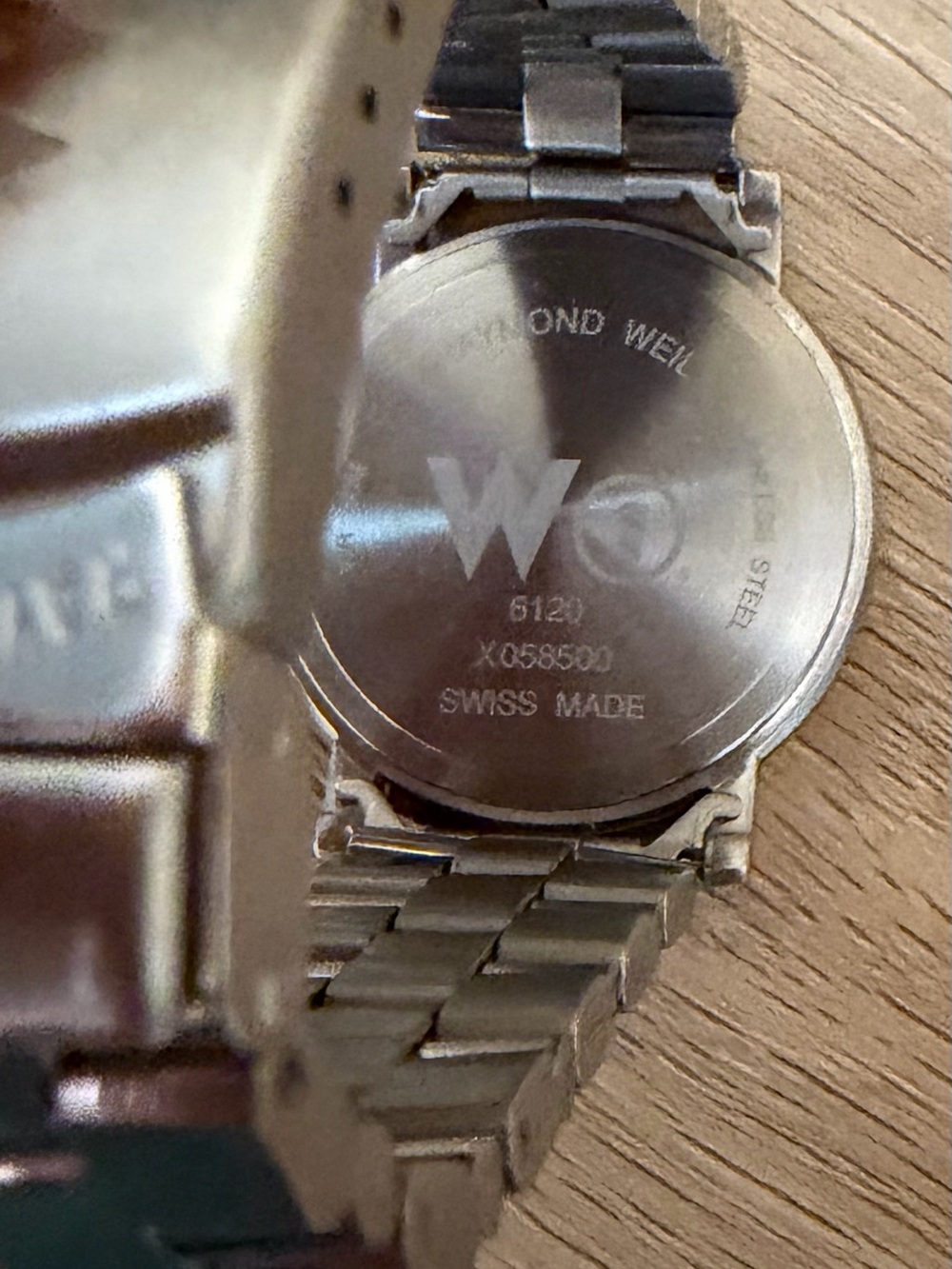 Vintage 1990s Raymond Weil W1 6120 Swiss Made Mens Watch Signed Band New Battery - Picture 5 of 5